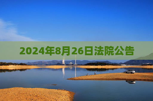 2024年8月26日法院公告