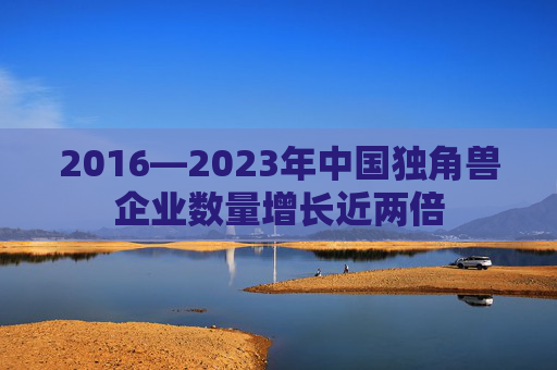 2016—2023年中国独角兽企业数量增长近两倍