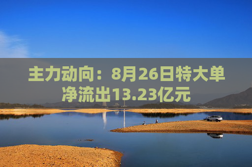 主力动向：8月26日特大单净流出13.23亿元