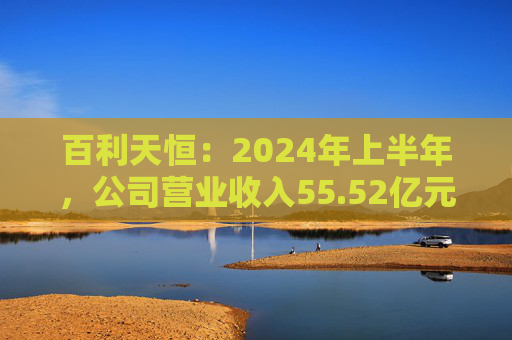 百利天恒：2024年上半年，公司营业收入55.52亿元，同比增长1685.19%