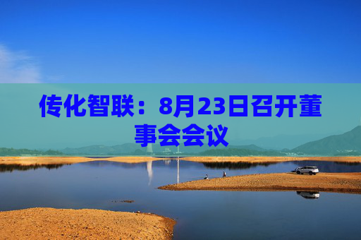 传化智联：8月23日召开董事会会议