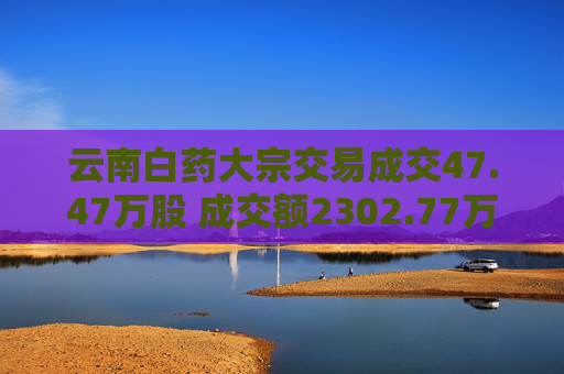 云南白药大宗交易成交47.47万股 成交额2302.77万元