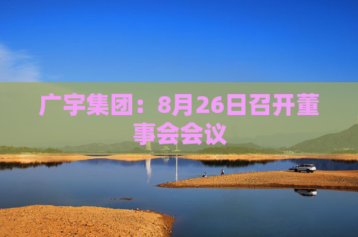 广宇集团：8月26日召开董事会会议