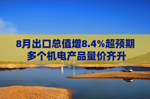 8月出口总值增8.4%超预期 多个机电产品量价齐升