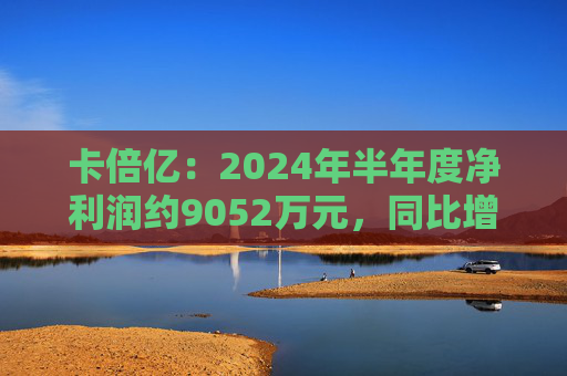 卡倍亿：2024年半年度净利润约9052万元，同比增加11.26%