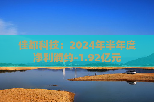 佳都科技：2024年半年度净利润约-1.92亿元