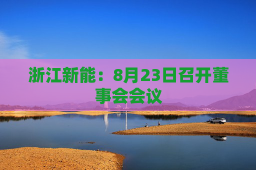 浙江新能：8月23日召开董事会会议