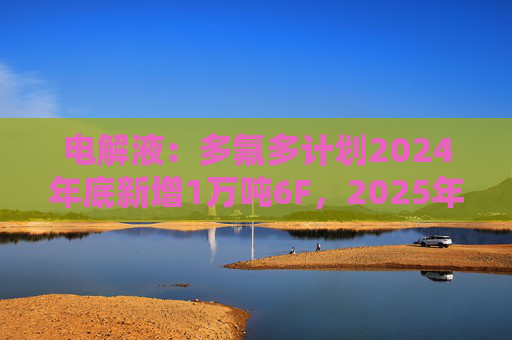 电解液：多氟多计划2024年底新增1万吨6F，2025年底新增2万吨