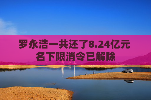 罗永浩一共还了8.24亿元 名下限消令已解除