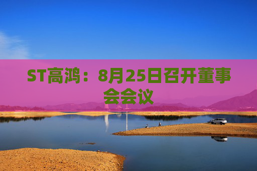 ST高鸿：8月25日召开董事会会议