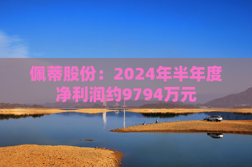 佩蒂股份：2024年半年度净利润约9794万元