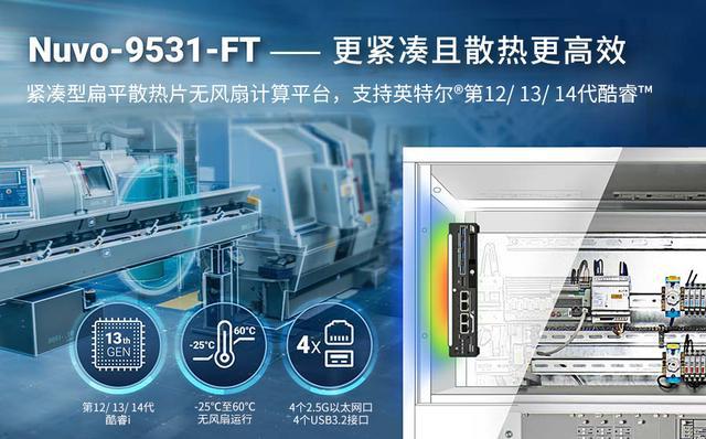 Neousys宸曜发布14代酷睿扁平散热片紧凑型无风扇计算平台