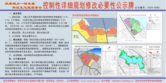 调整建筑高度、商业用地容积率…泰安这些地块发布最新修改公告